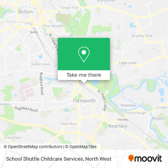 School Shuttle Childcare Services map