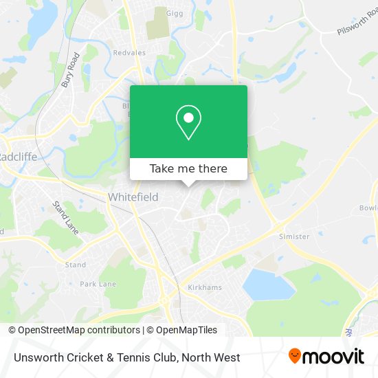 Unsworth Cricket & Tennis Club map