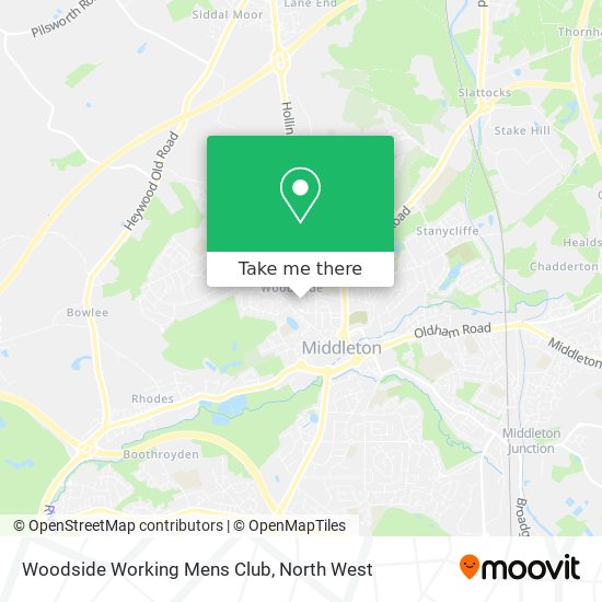 Woodside Working Mens Club map