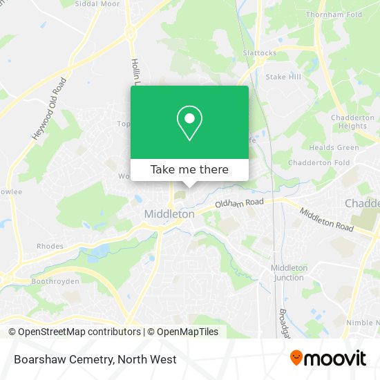 Boarshaw Cemetry map
