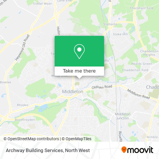 Archway Building Services map