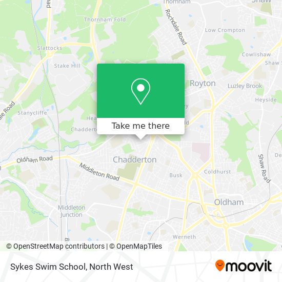 Sykes Swim School map