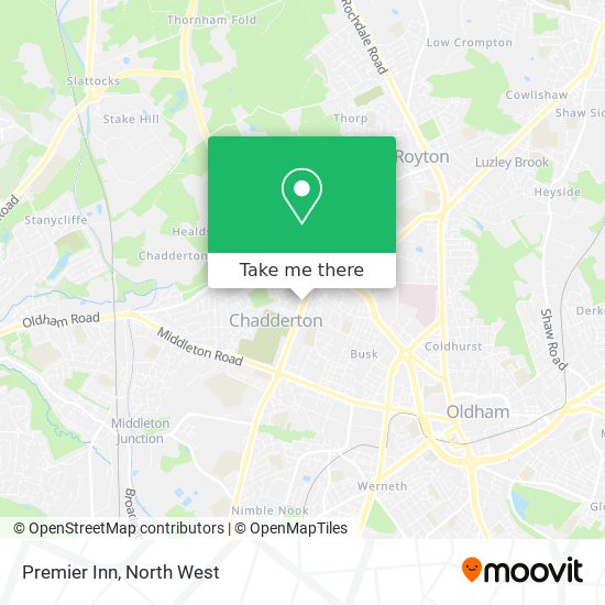 Premier Inn map
