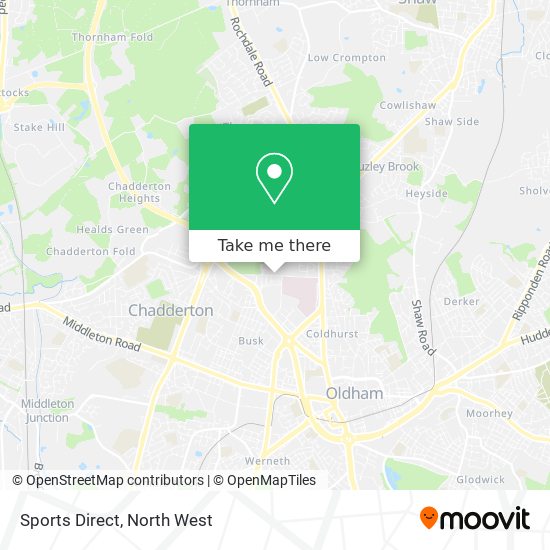 Sports Direct map