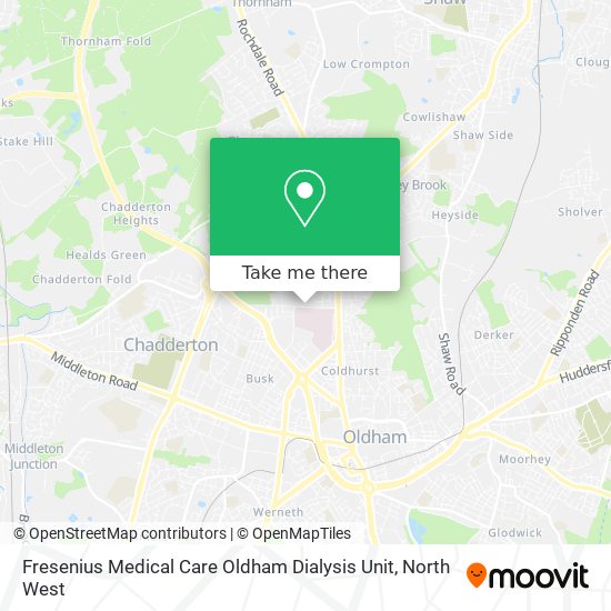 Fresenius Medical Care Oldham Dialysis Unit map