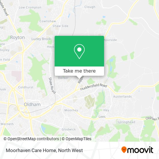 Moorhaven Care Home map