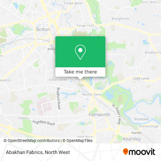 Abakhan Fabrics map