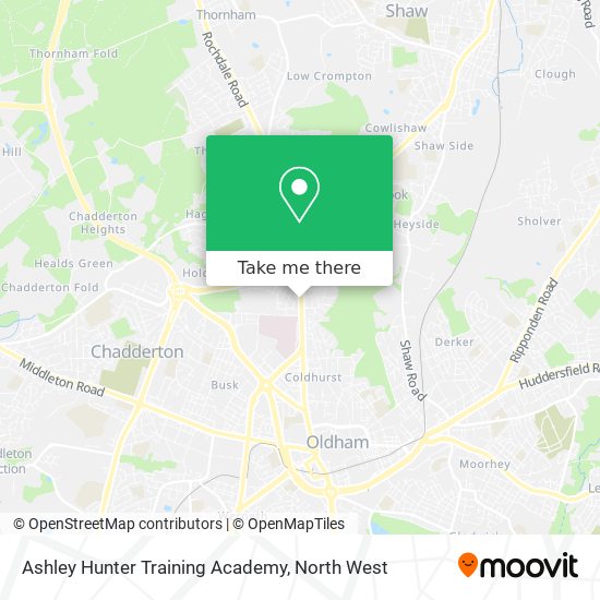 Ashley Hunter Training Academy map