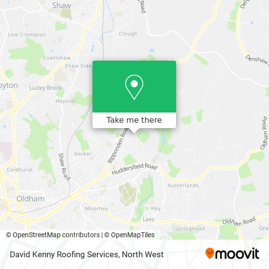 David Kenny Roofing Services map