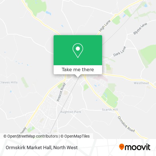 Ormskirk Market Hall map