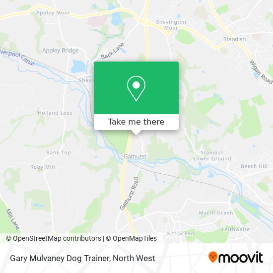 Gary Mulvaney Dog Trainer map