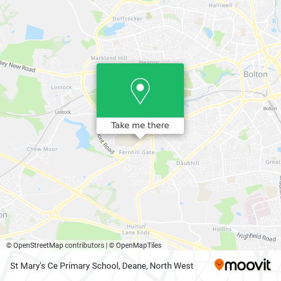 St Mary's Ce Primary School, Deane map