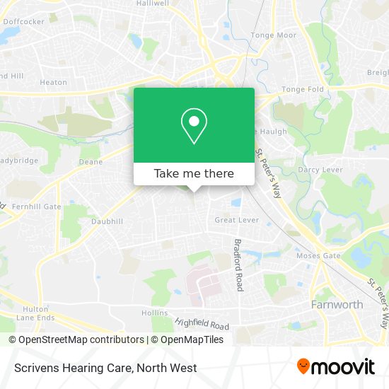 Scrivens Hearing Care map