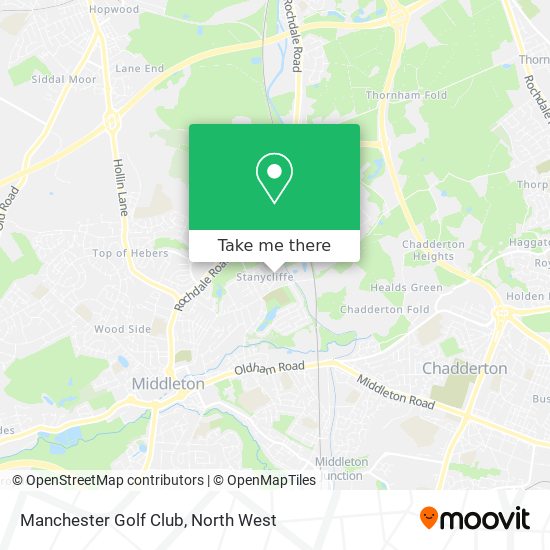 Manchester Golf Club map