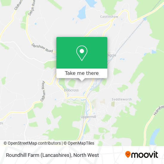 Roundhill Farm (Lancashires) map