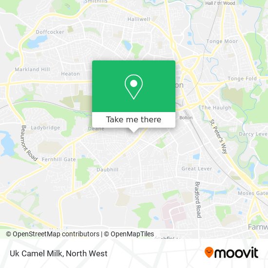 Uk Camel Milk map