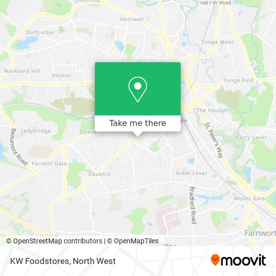 KW Foodstores map