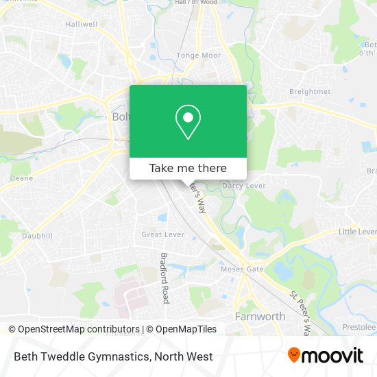 Beth Tweddle Gymnastics map