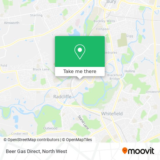 Beer Gas Direct map