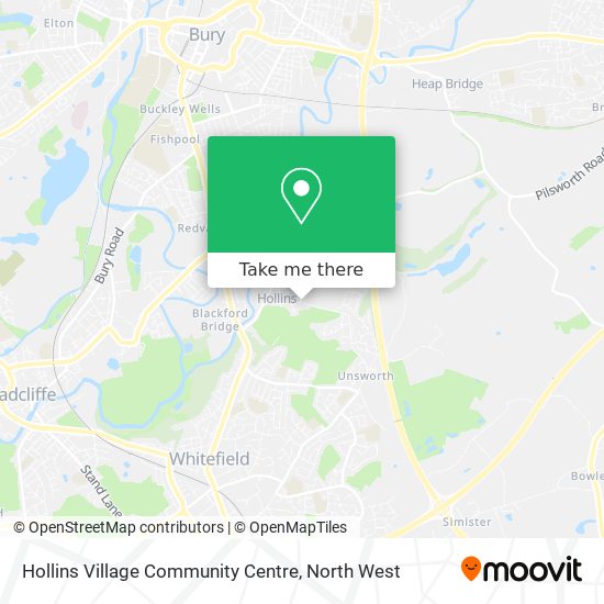 Hollins Village Community Centre map