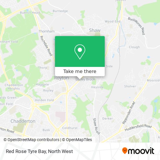Red Rose Tyre Bay map