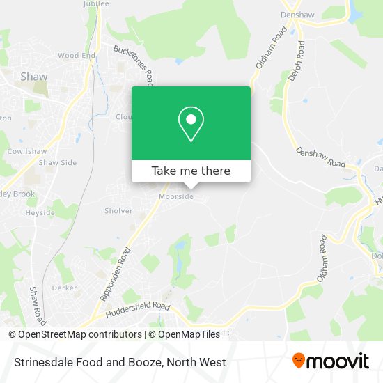 Strinesdale Food and Booze map