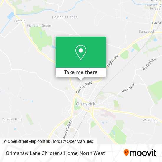 Grimshaw Lane Children's Home map