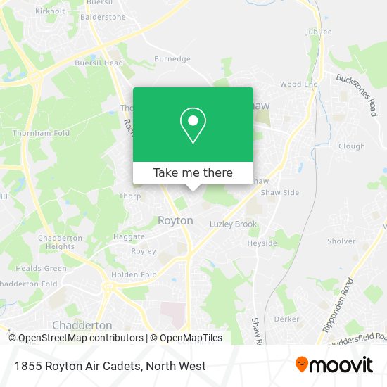 1855 Royton Air Cadets map