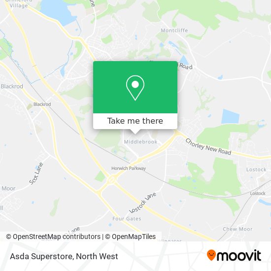 Asda Superstore map