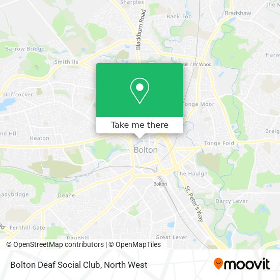 Bolton Deaf Social Club map