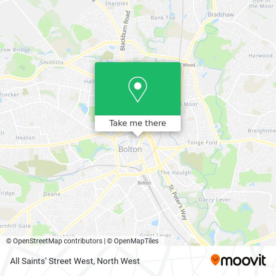 All Saints' Street West map