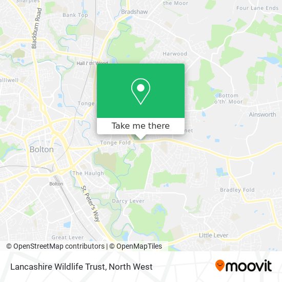 Lancashire Wildlife Trust map