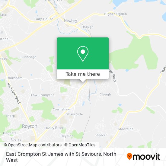 East Crompton St James with St Saviours map