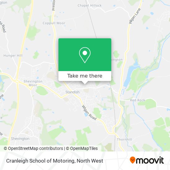 Cranleigh School of Motoring map