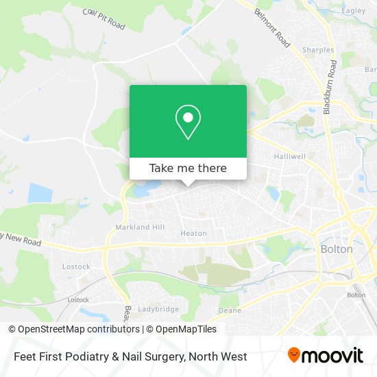 Feet First Podiatry & Nail Surgery map