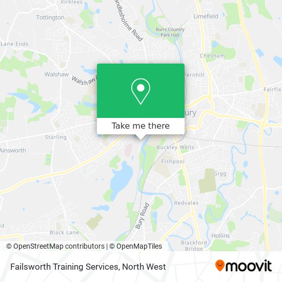 Failsworth Training Services map