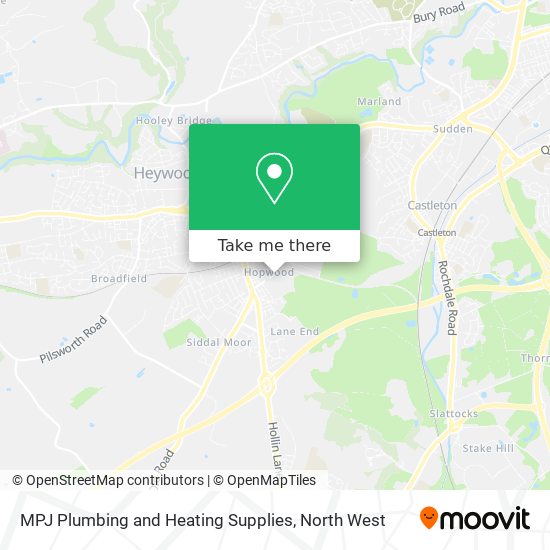 MPJ Plumbing and Heating Supplies map