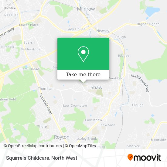 Squirrels Childcare map