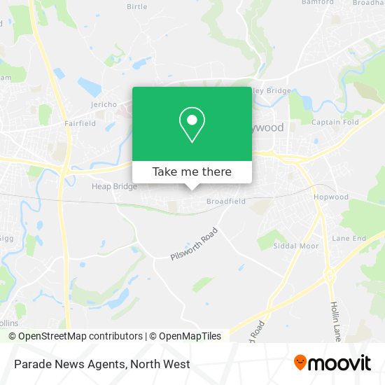 Parade News Agents map