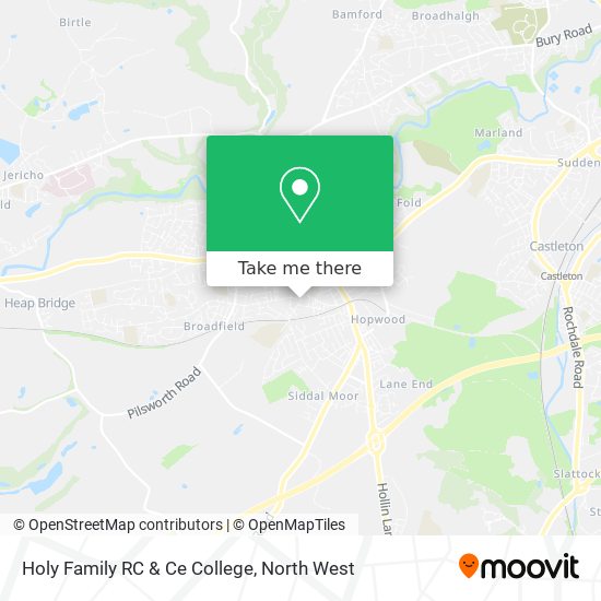 Holy Family RC & Ce College map