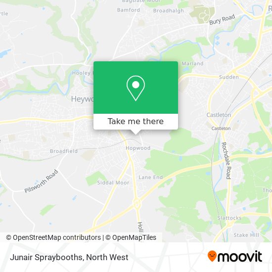 Junair Spraybooths map