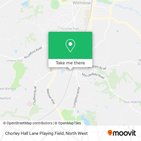 Chorley Hall Lane Playing Field map