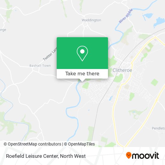 Roefield Leisure Center map