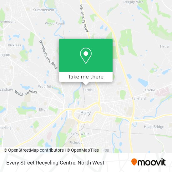 Every Street Recycling Centre map