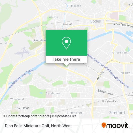 Dino Falls Miniature Golf map