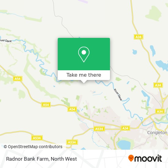 Radnor Bank Farm map