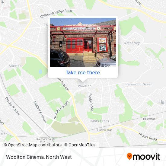 Woolton Cinema map
