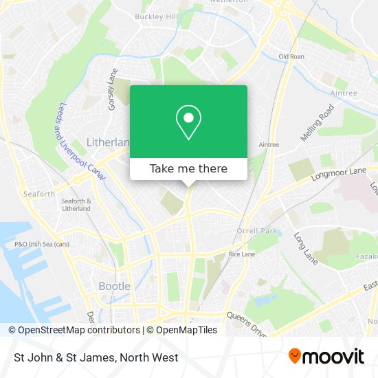 St John & St James map