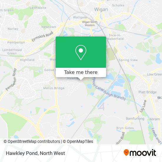 Hawkley Pond map