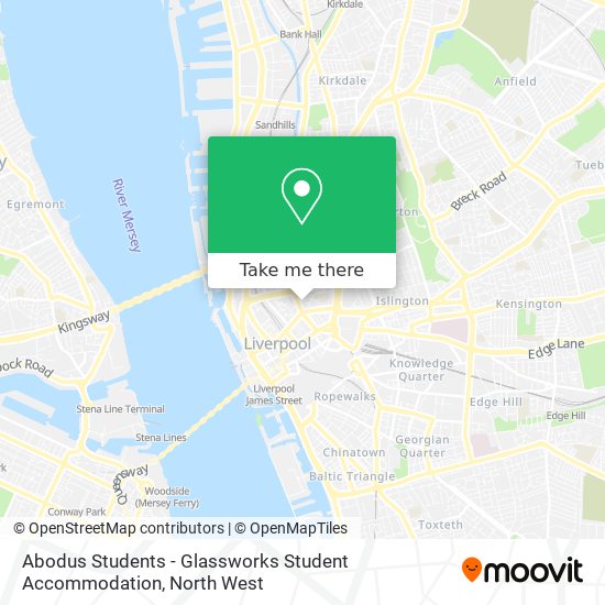 Abodus Students - Glassworks Student Accommodation map